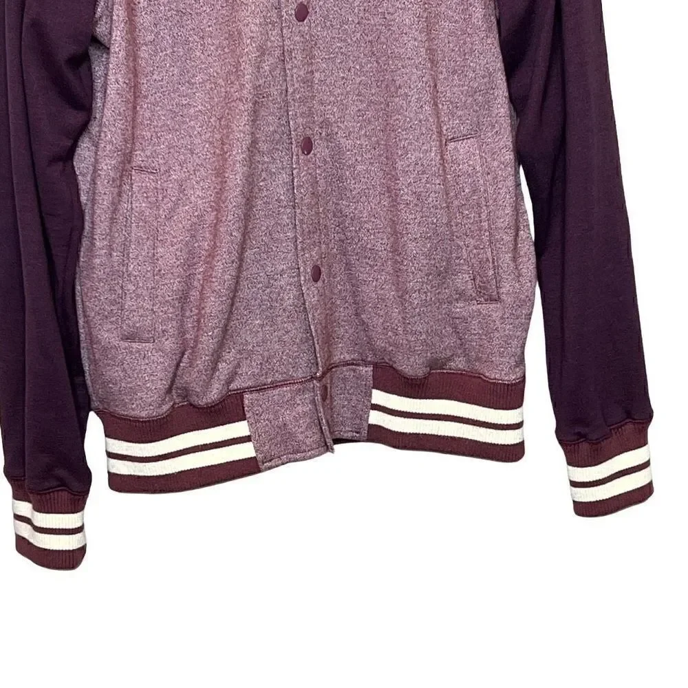 Chor full snap down varsity hoodie size L